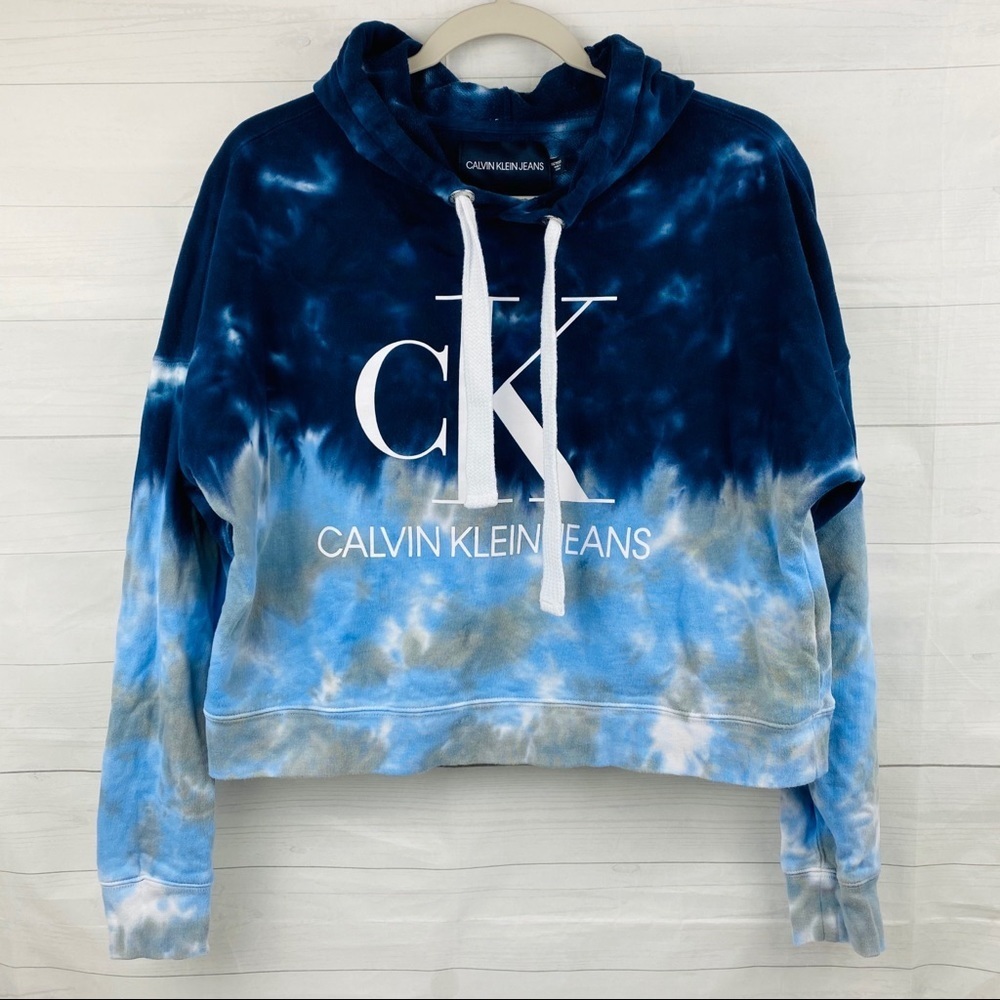 Calvin Klein | Women’s Monogram Cropped Hoodie - Picture 1 of 5